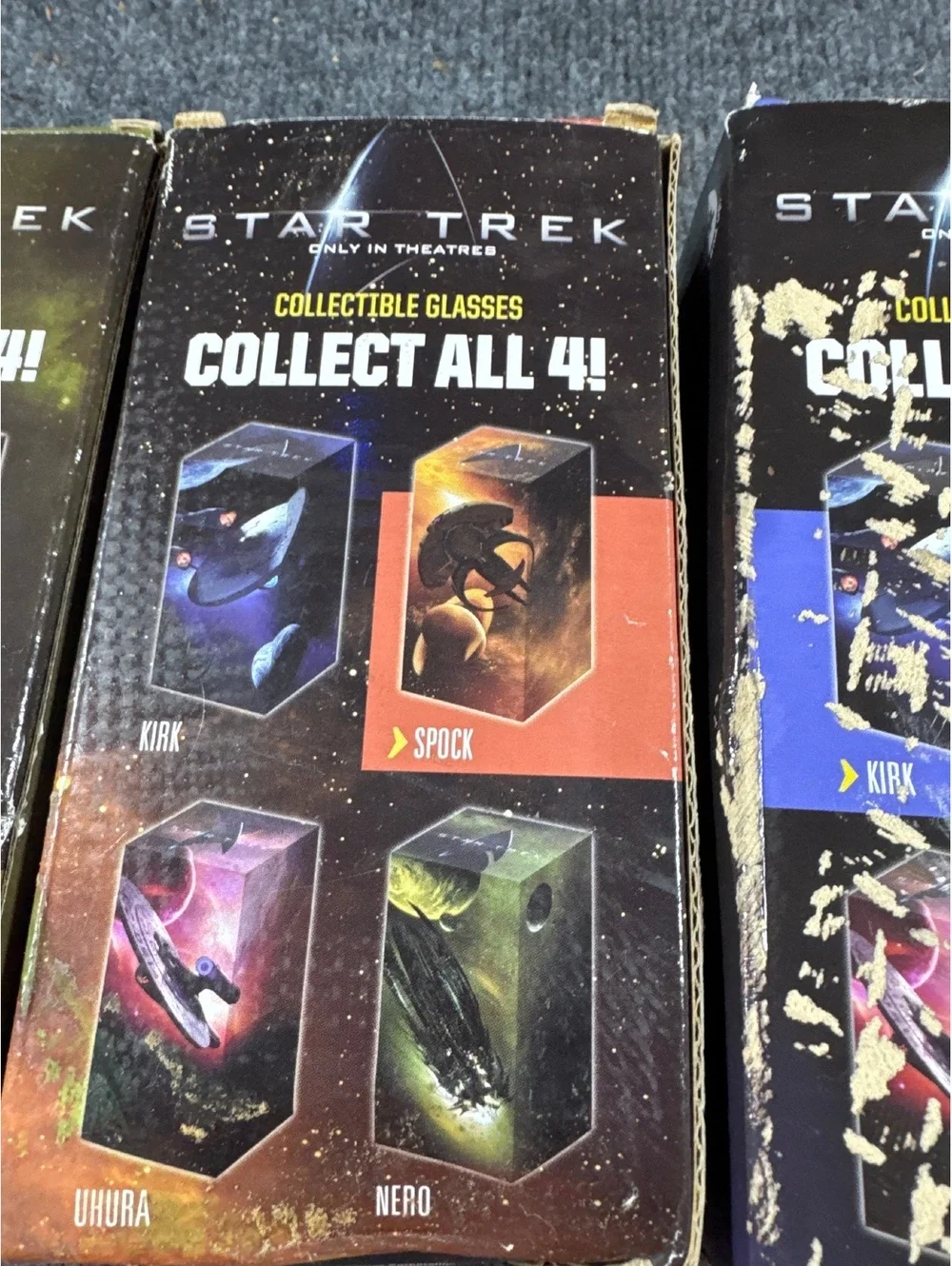 Star Trek Collector All 4 Collectible Set Lot of 4 Kirk Spock Scotty McCoy
